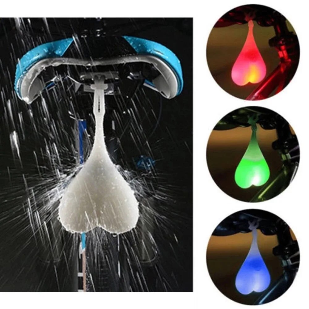 Bicycle tail light silicone light ground night riding equipment accessories creative waterproof safety led warning light cycling