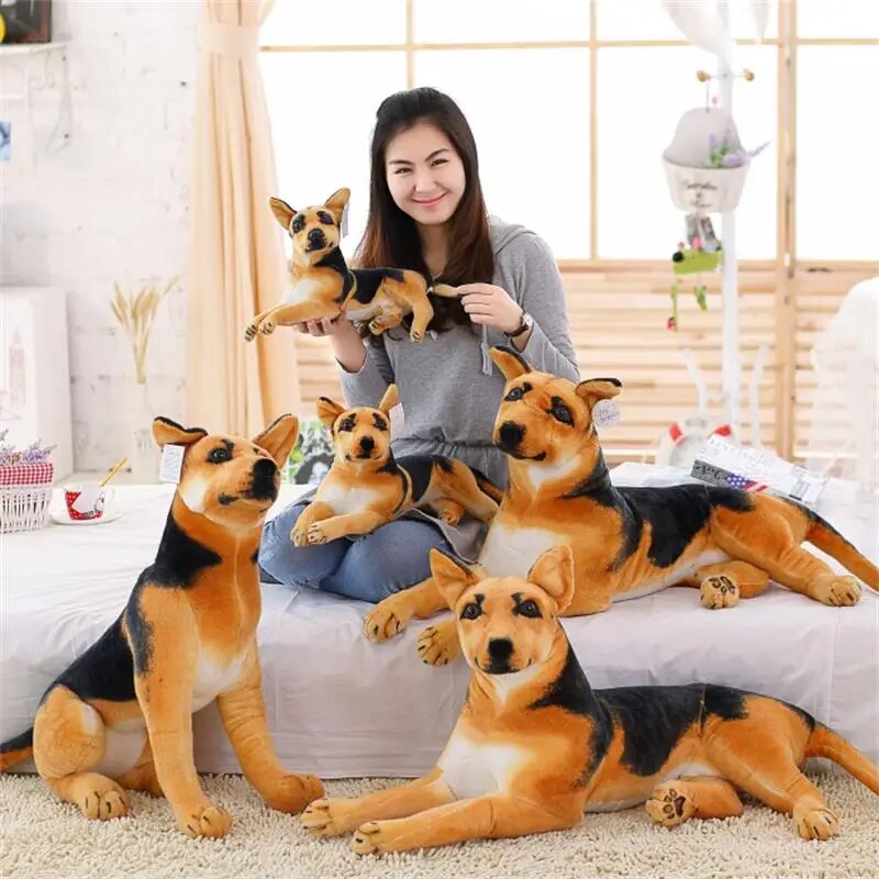 Giant Plush Dog Toy Realistic Stuffed Animals German Dog Shepherd Dog Plush Toys Gift For Children